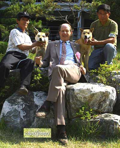 Fred with native Korean breeds